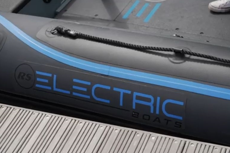 Electric RIB on water