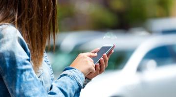 Woman on phone